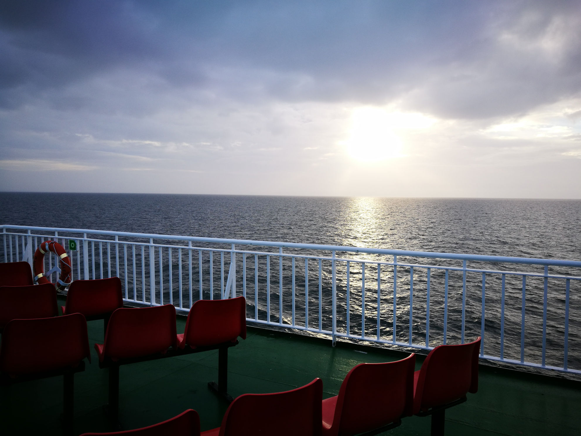 Sunrise on the ferry