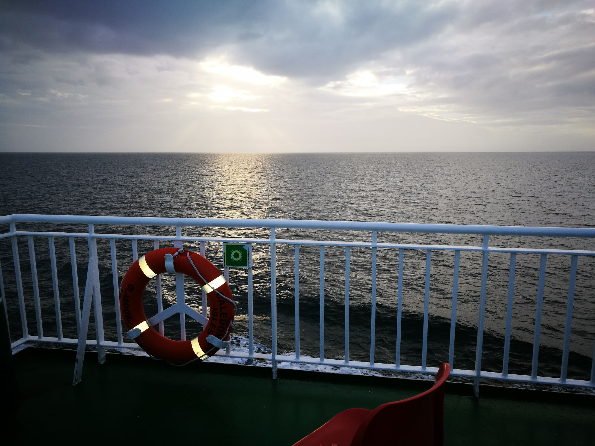 Sunrise on the ferry