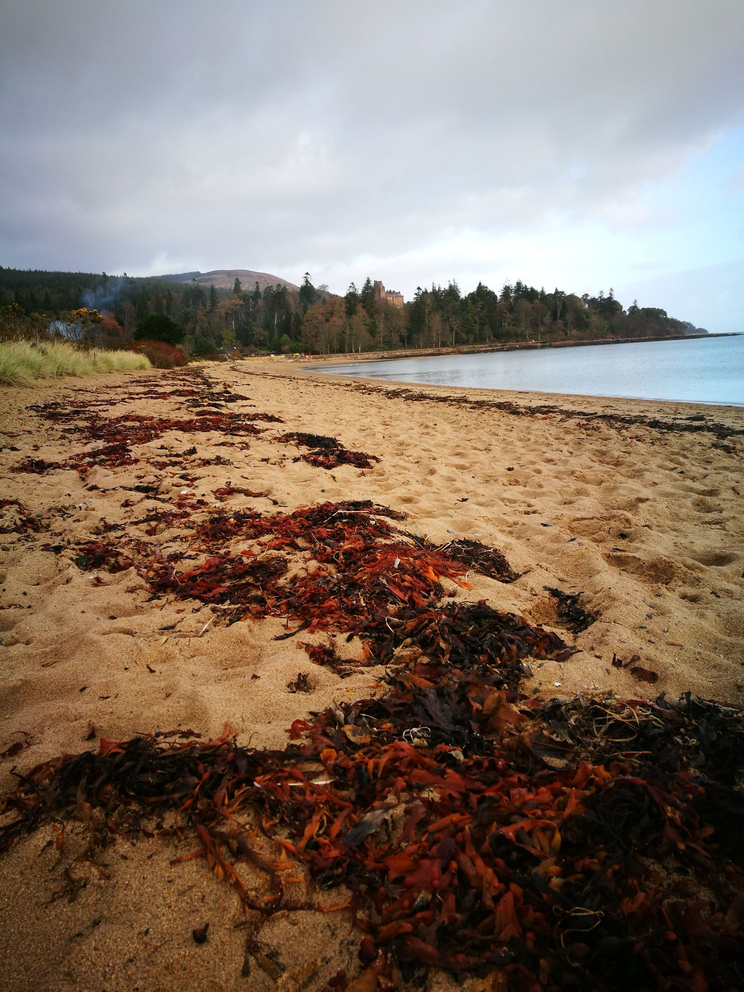 Brodick Beach and Brodick Castle