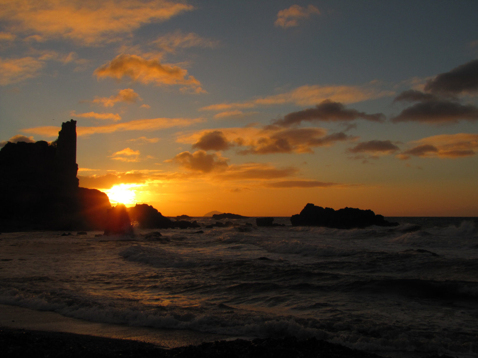 Dunure Castle sunset