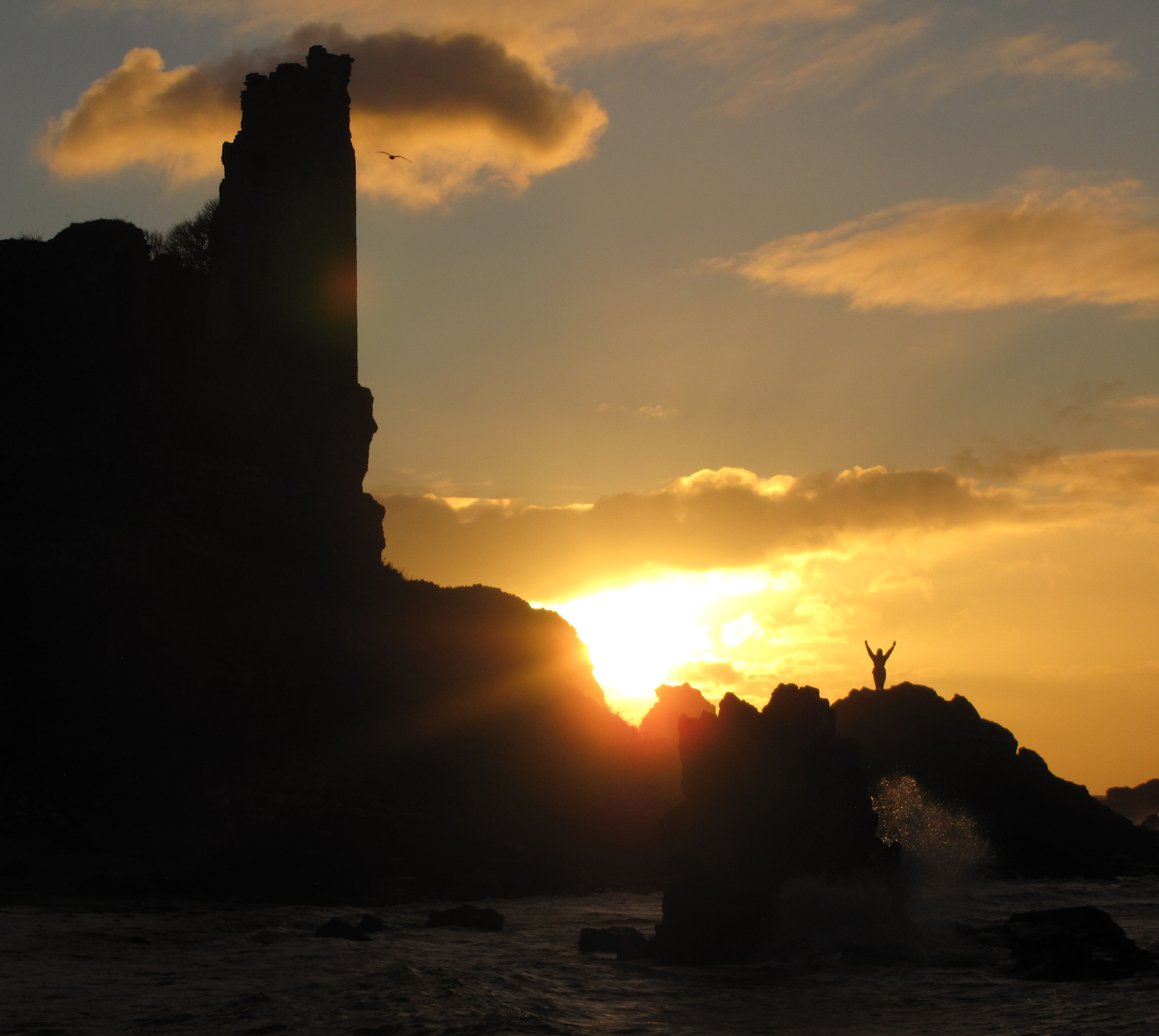 Dunure Castle sunset