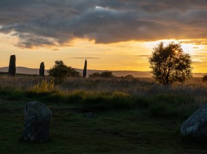 Sunset at Machrie Standing Stones
