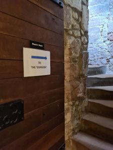 Upwards staircase to the castle dungeon