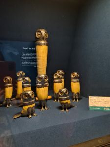 Drinking horns designed like Owls