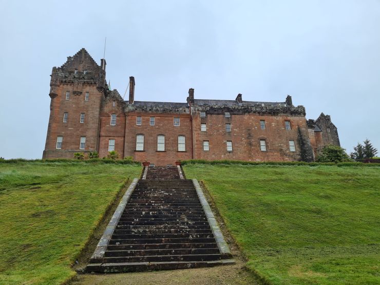 Steps leading up to Brodick Castle