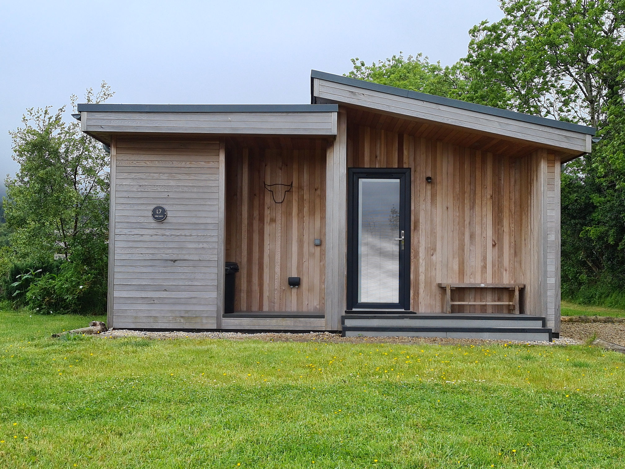 Wooden building which is a luxury retreat