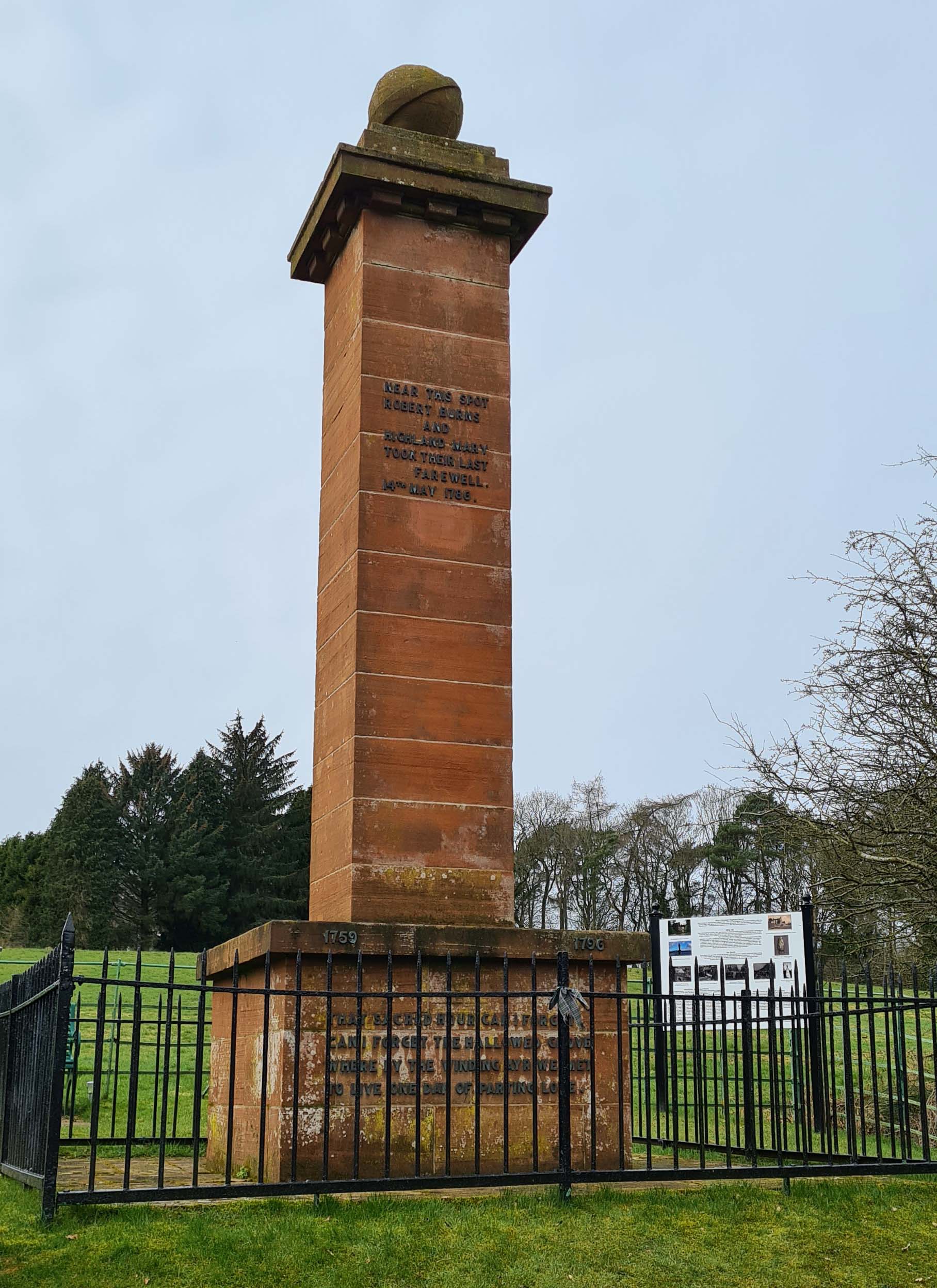Highland Mary Monument