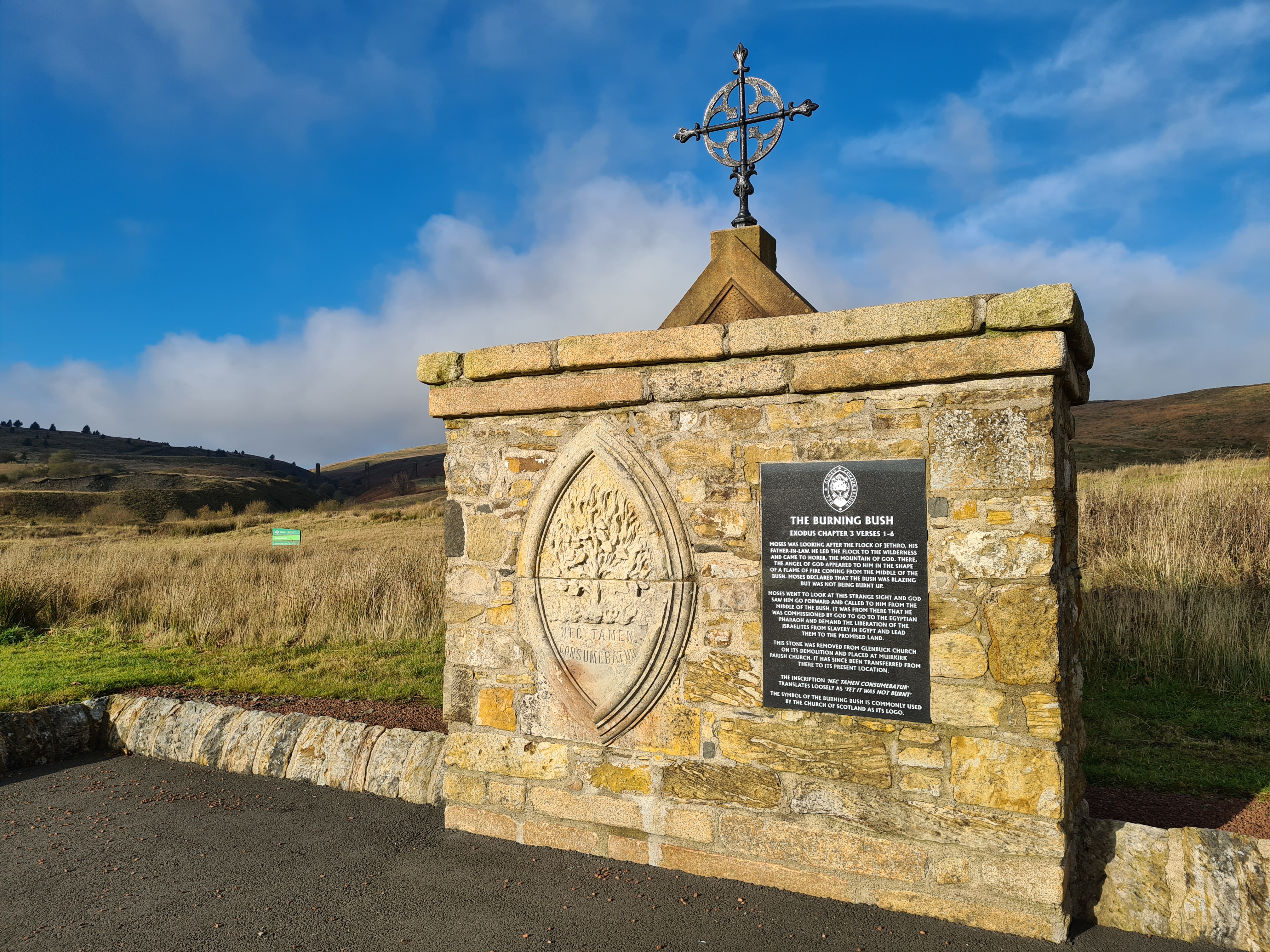 Glenbuck Heritage Village - some remains of the Burning Bush Church
