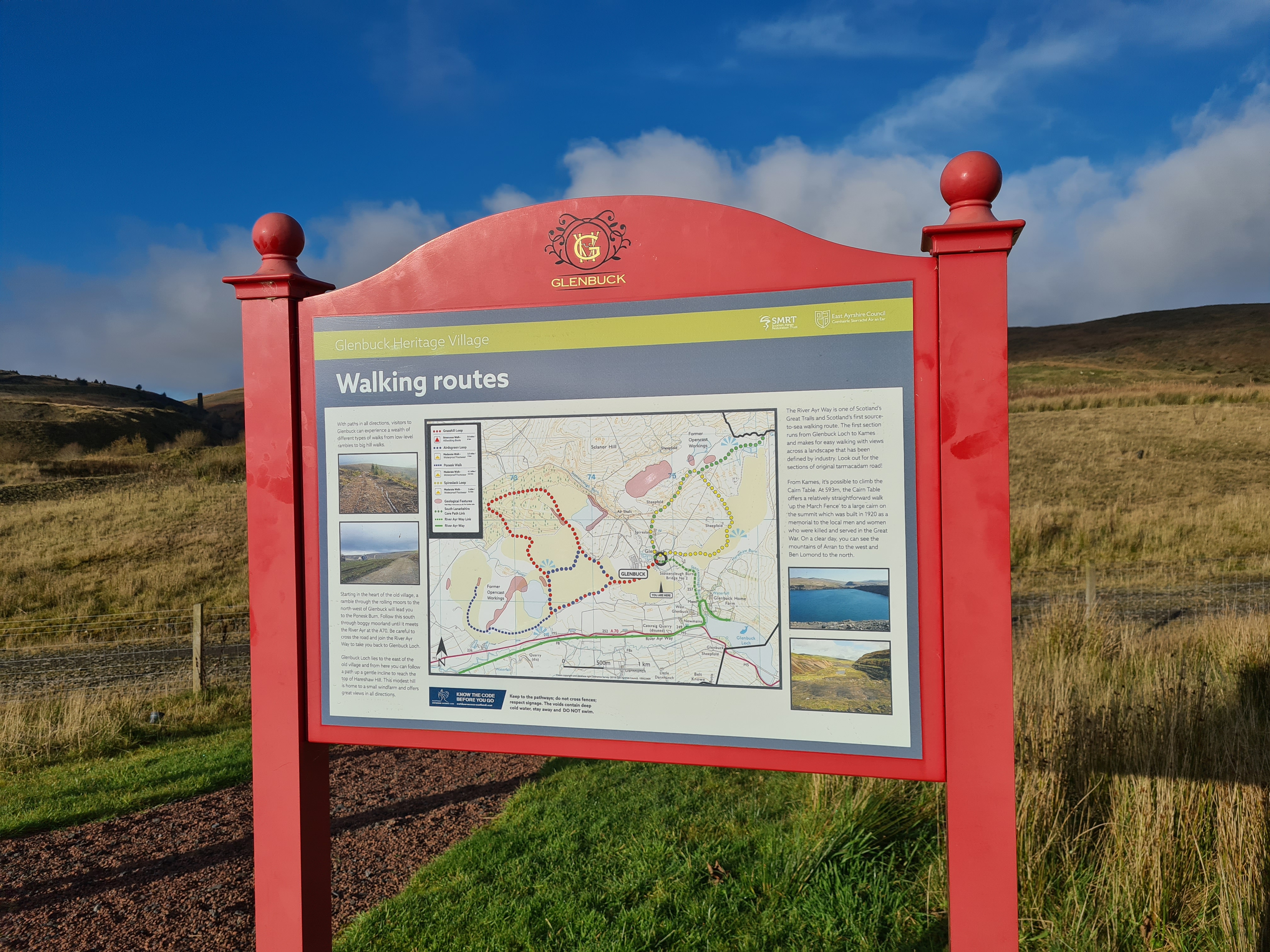 Glenbuck Heritage Village walking routes