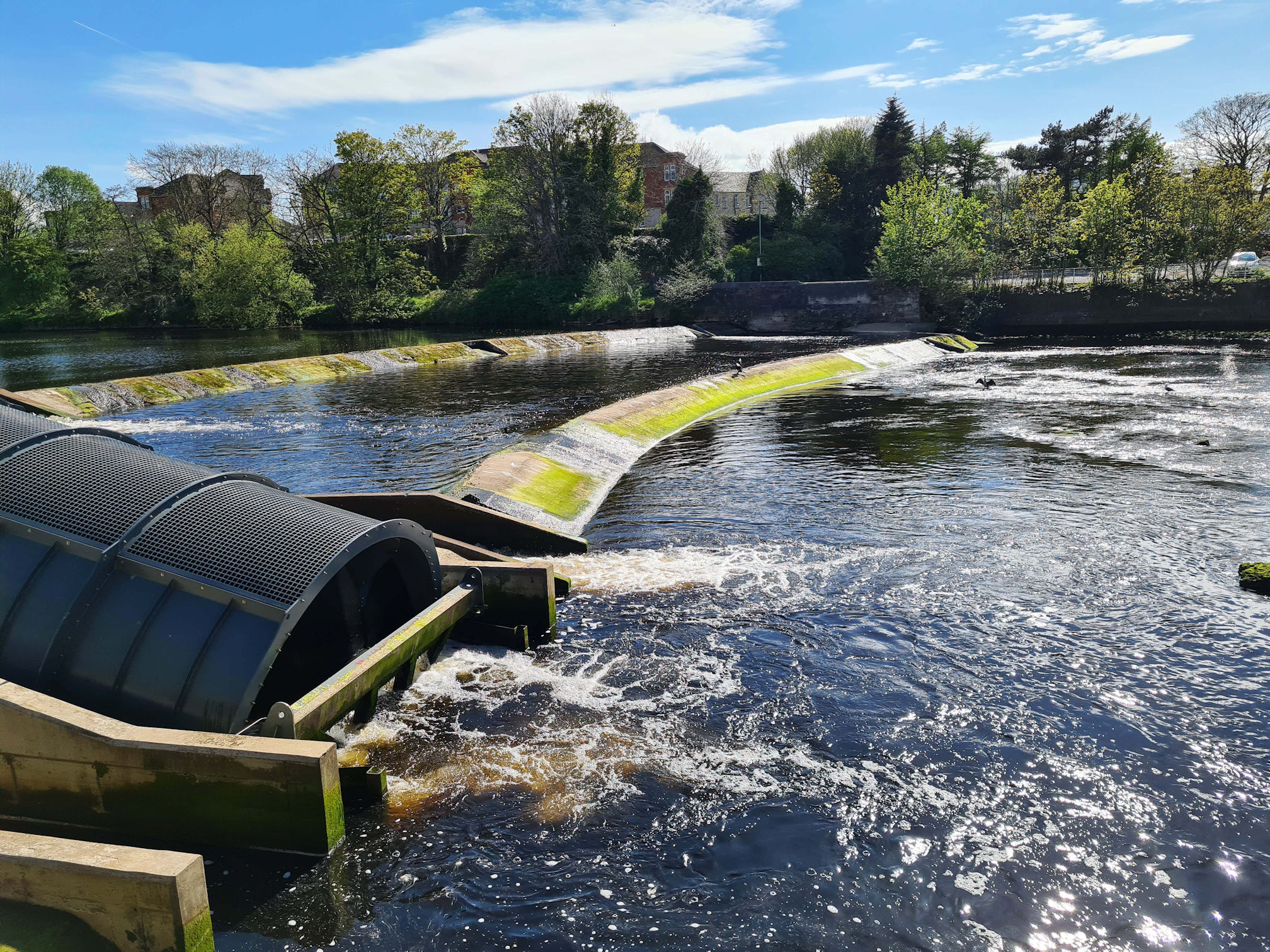 River Ayr and hydroelectric power system 