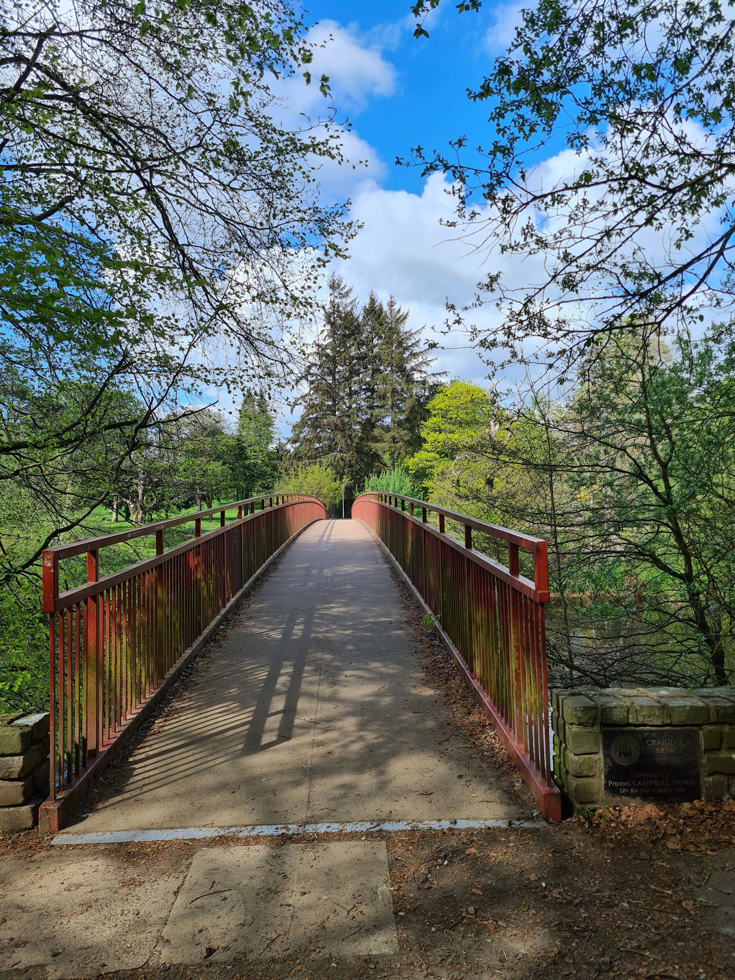Footbridge across the river
