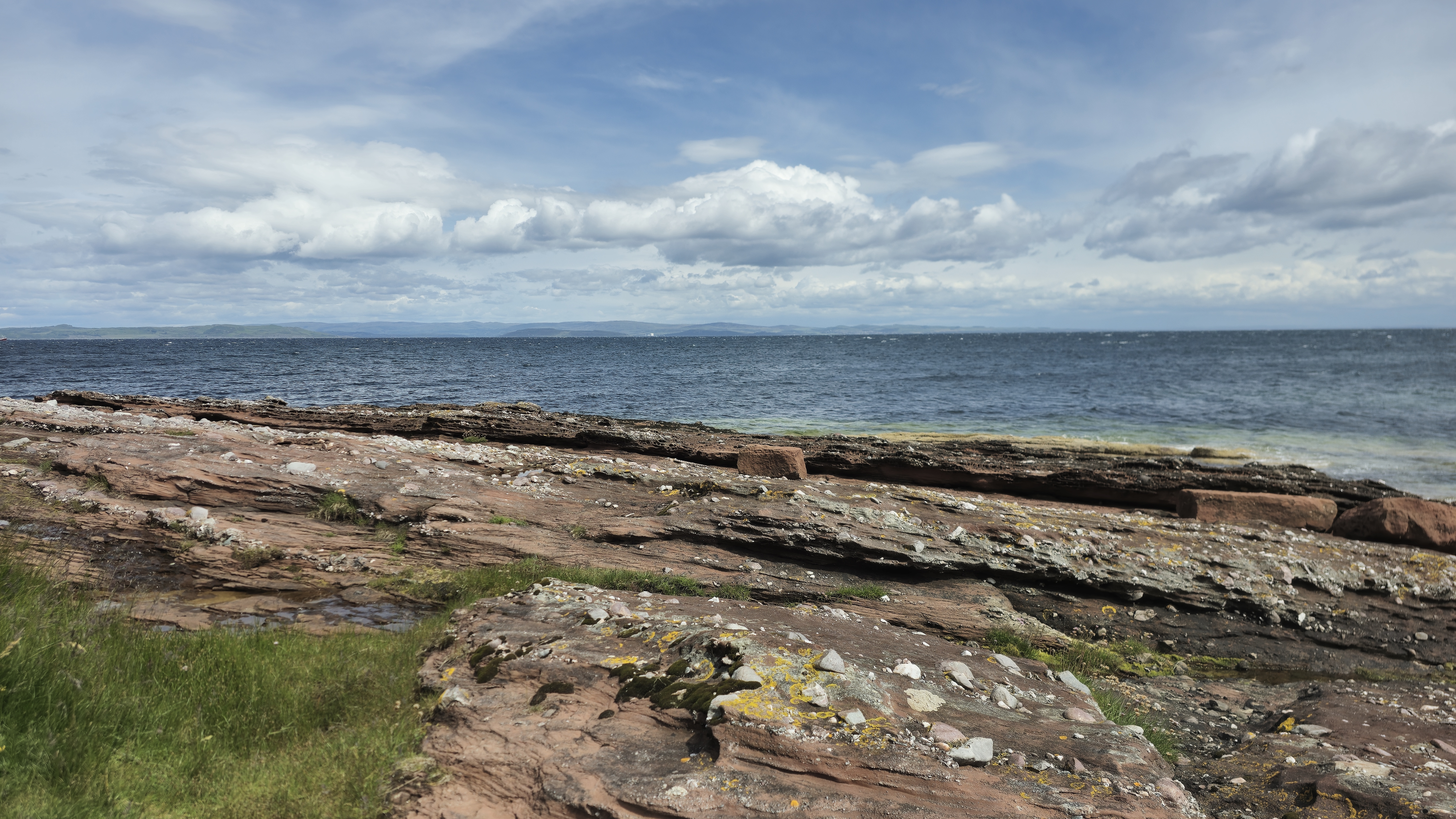 Sandstone rock and the sea