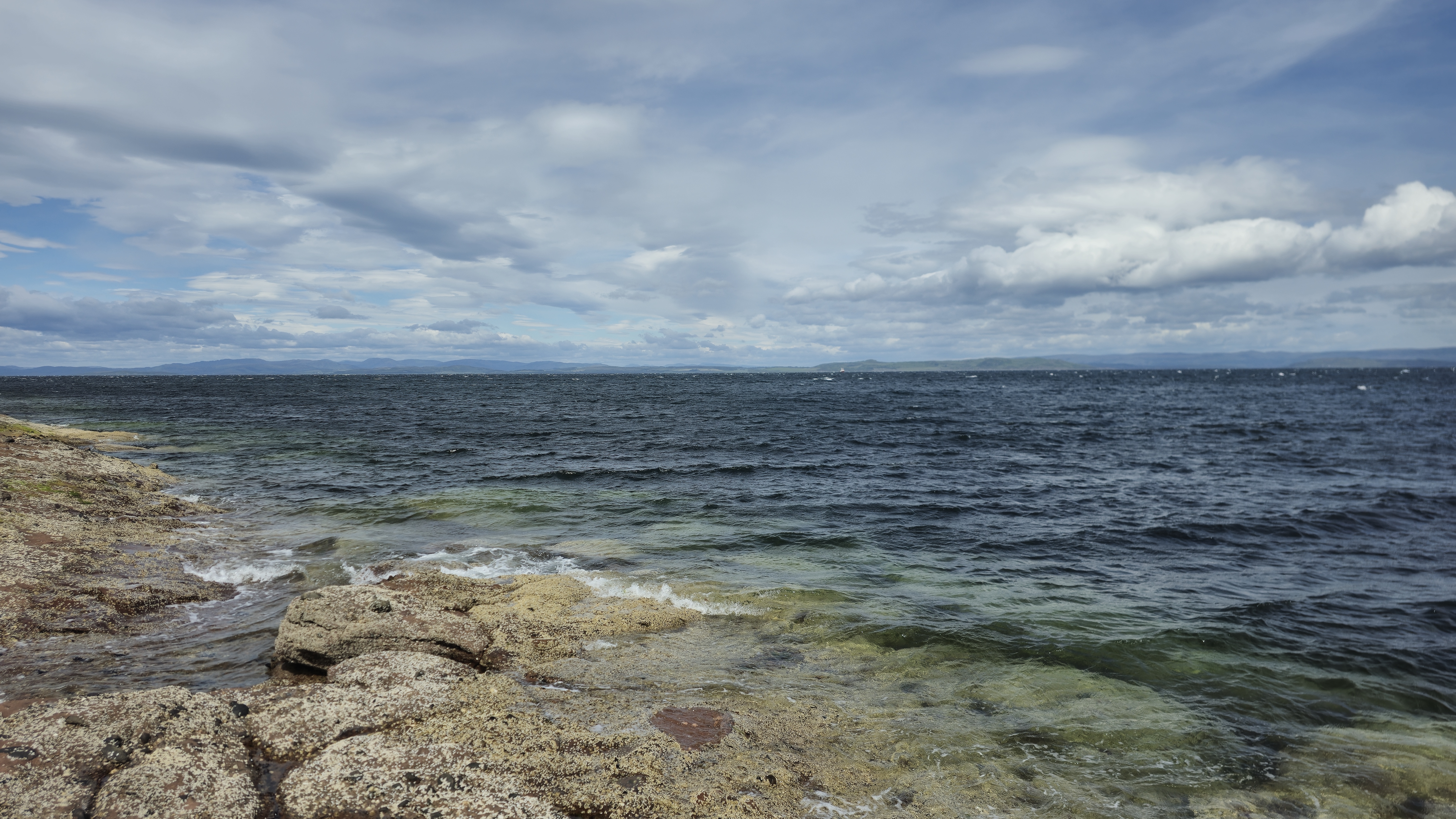 Sandstone rock and the sea