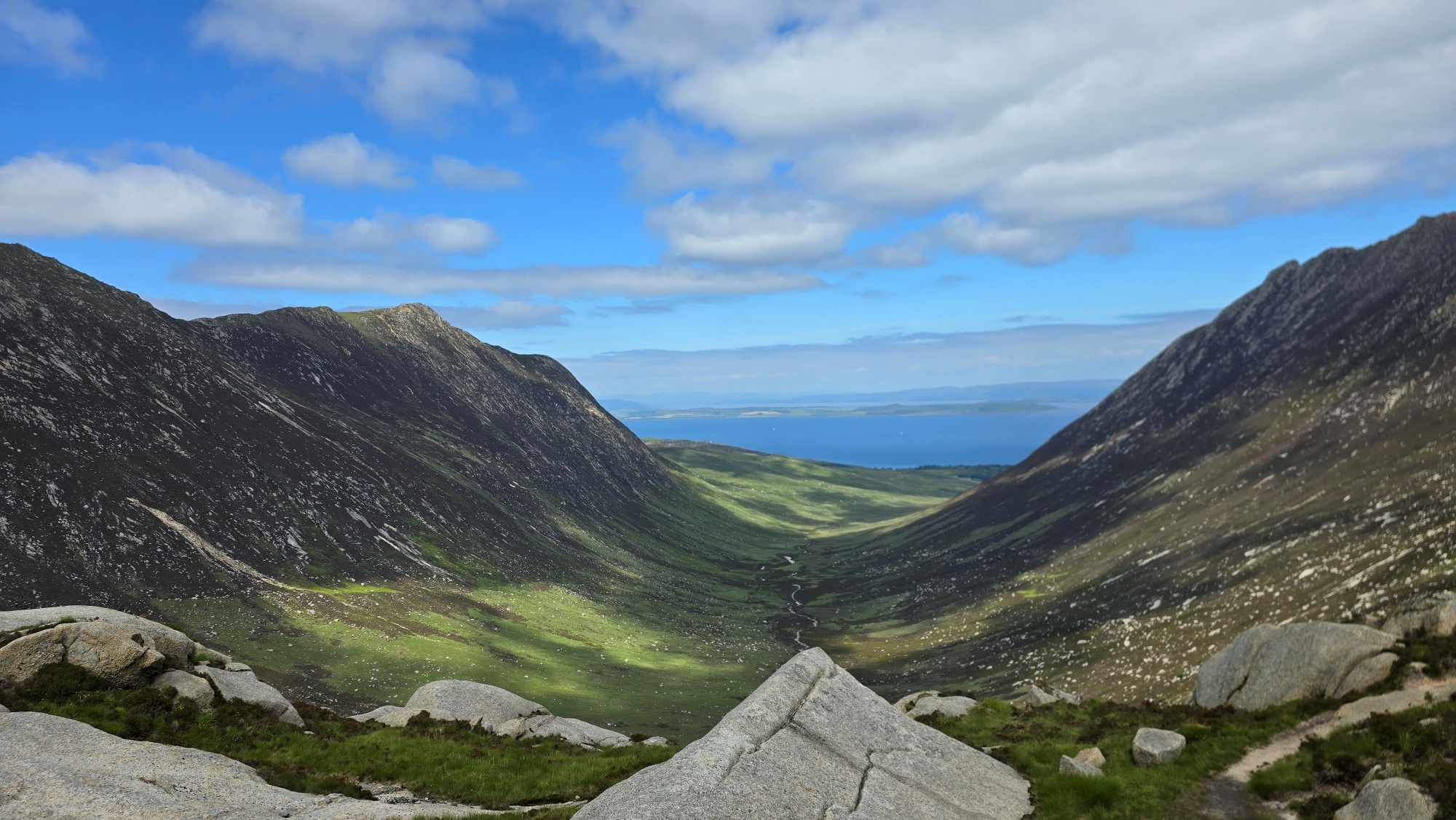 Mountain views looking down a glen