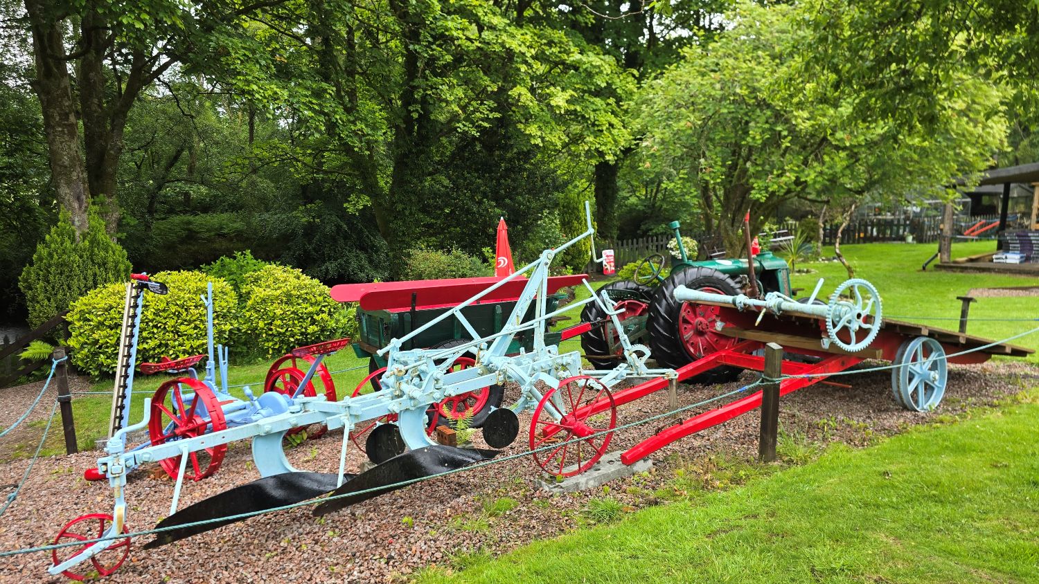 Old tractor and machinery