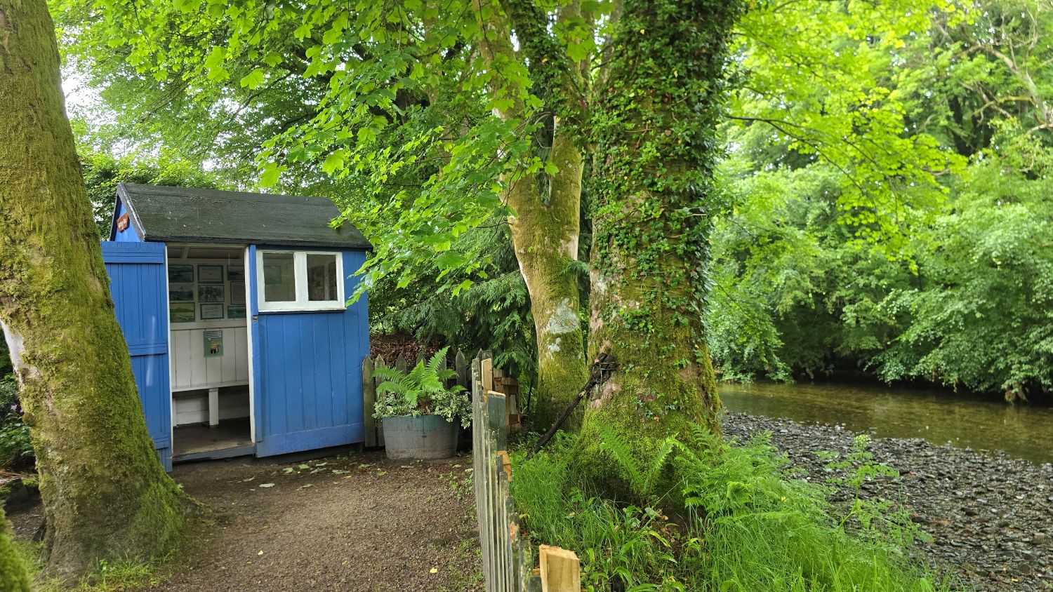 Blue Bathing Box used on beaches in the 1890s