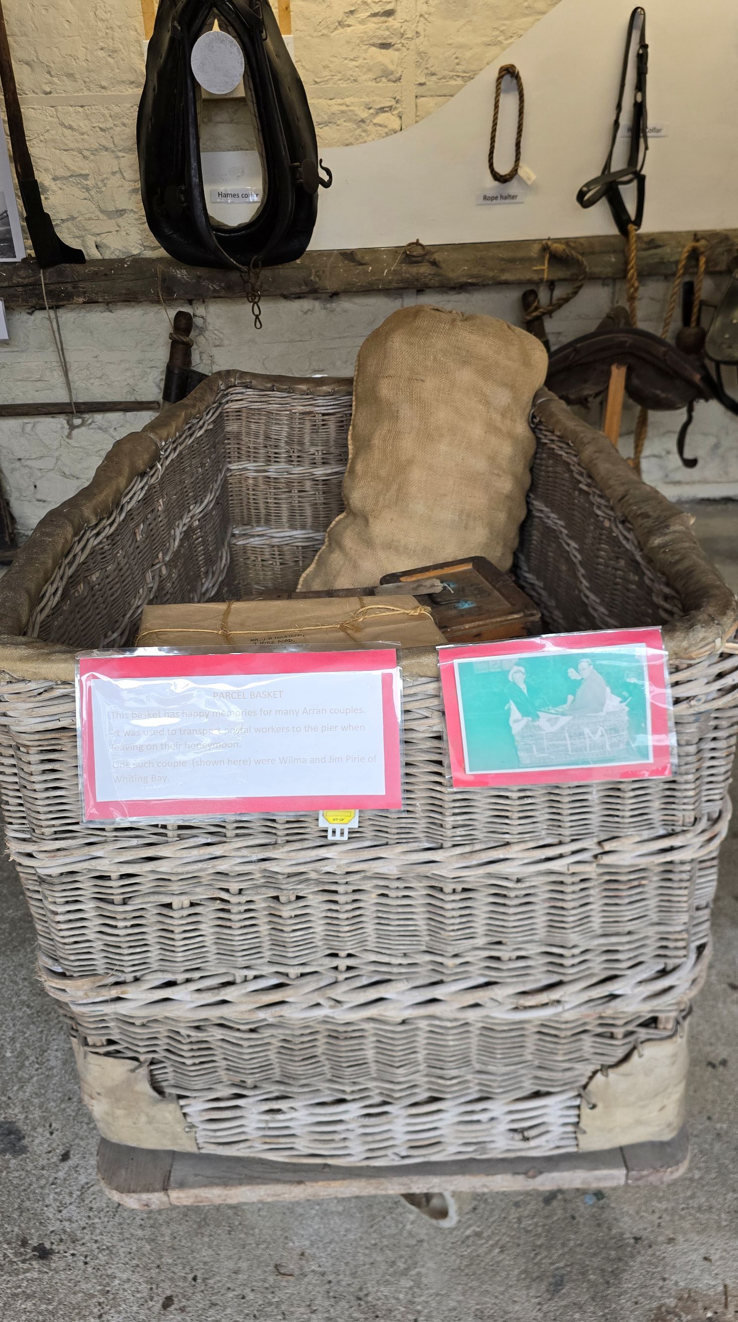 Large Post Office Parcel Basket from the old days