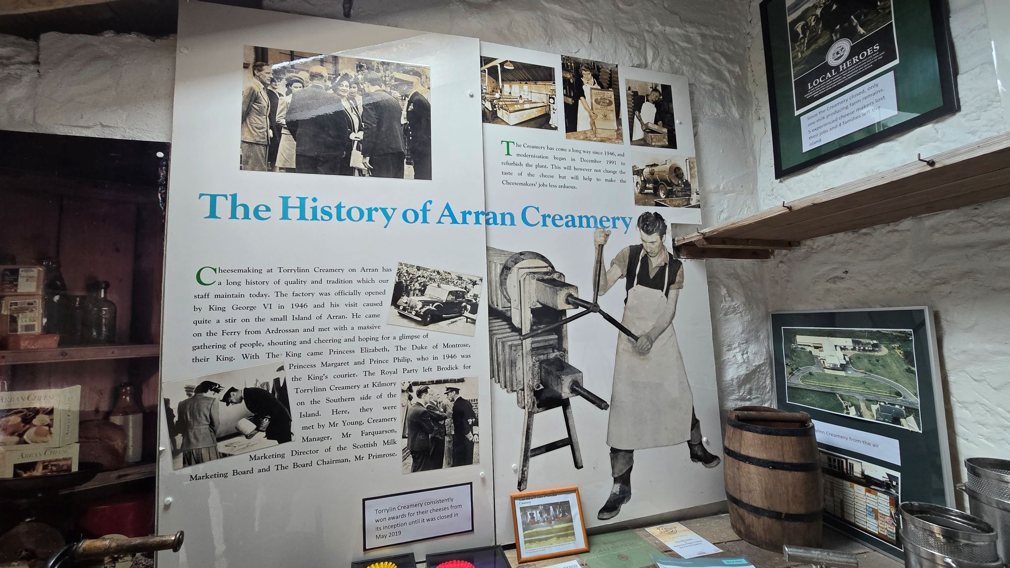 Information about the history of Arran Creamery
