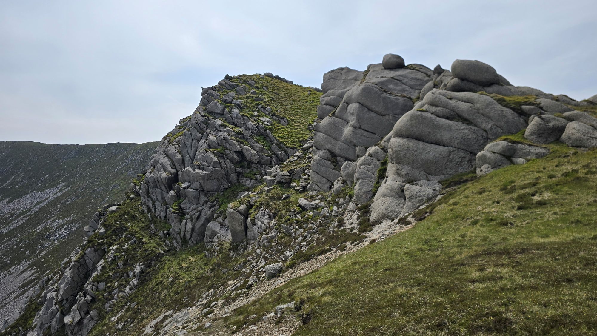 Boulders and mountains
