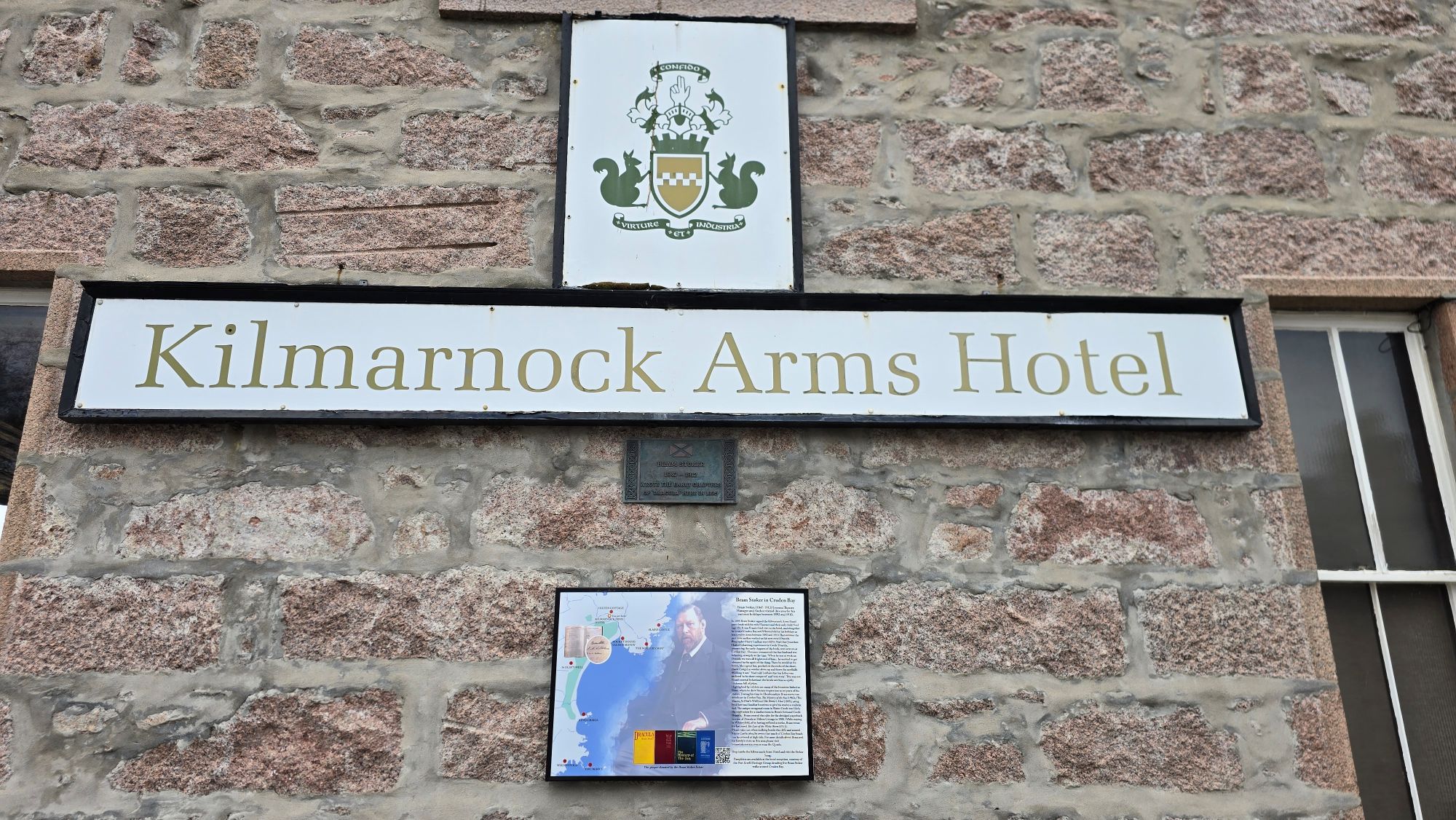 Kilmarnock Crest and information about Bram Stoker