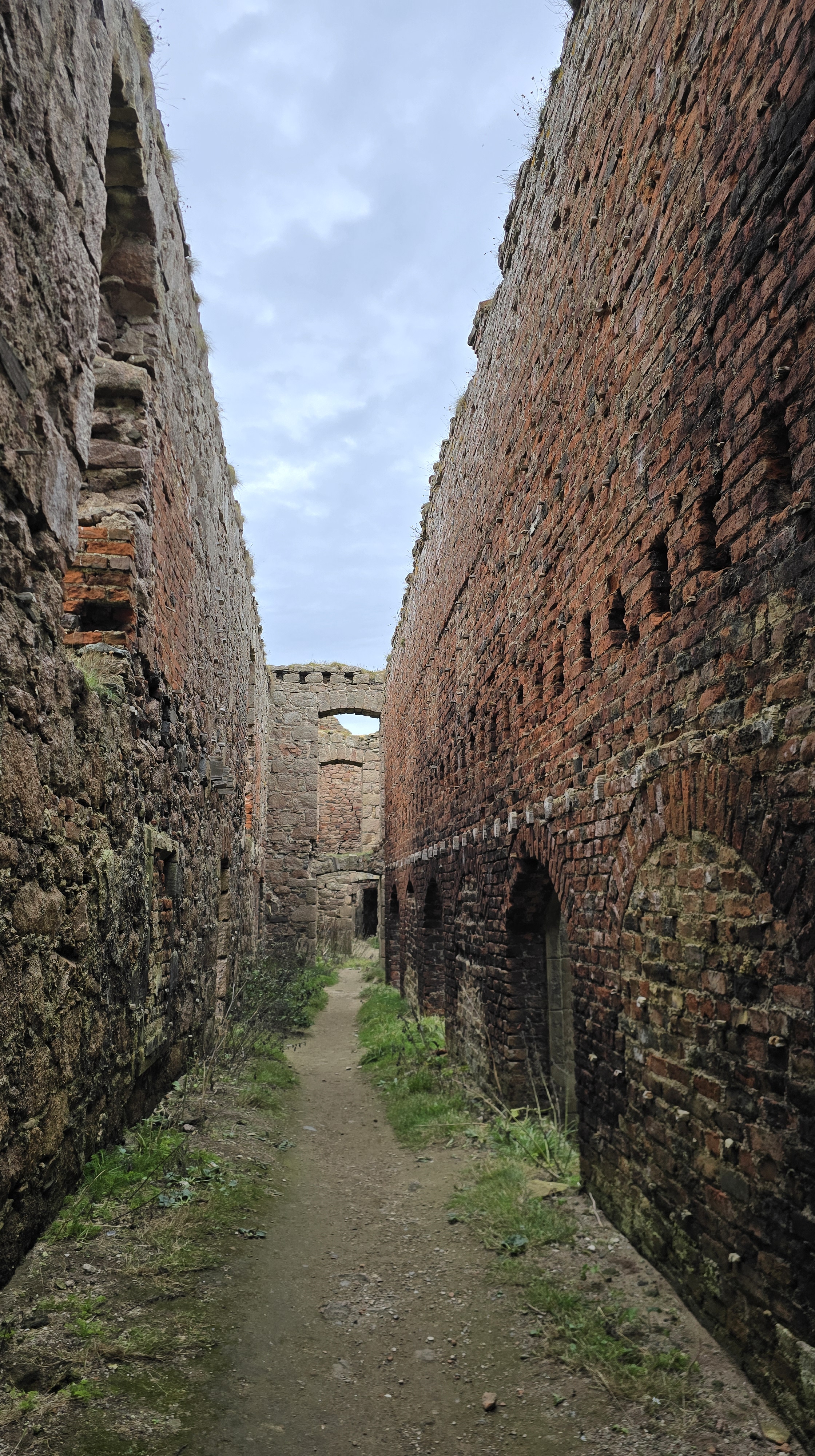 Inside Slains Castle