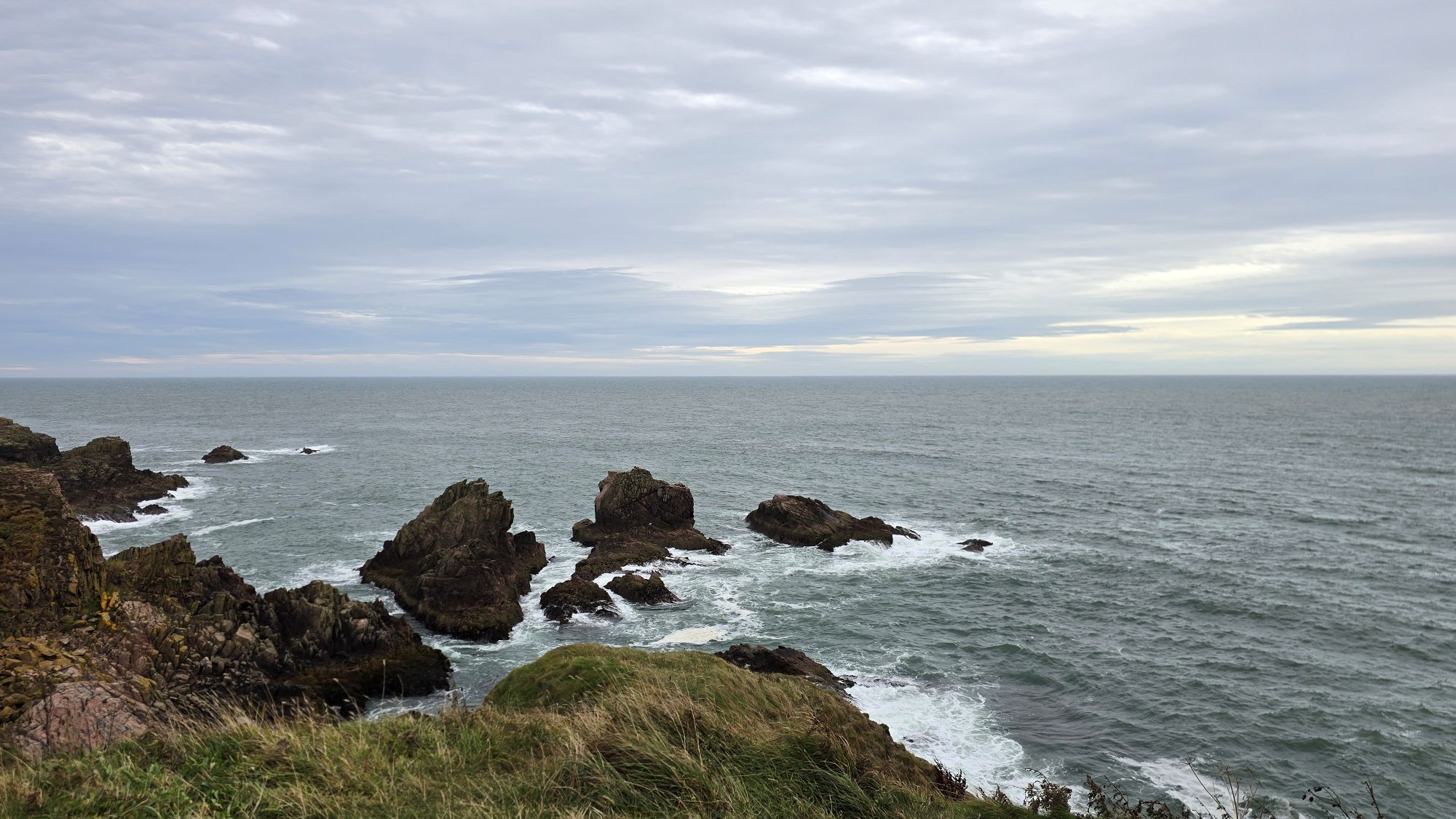 North Sea view from Slains Castle