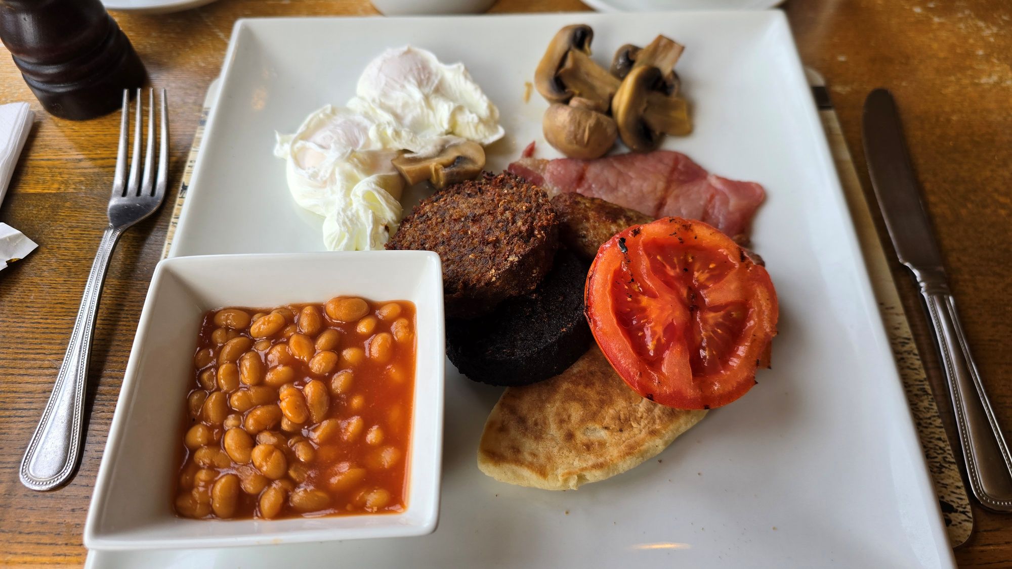 Scottish cooked breakfast