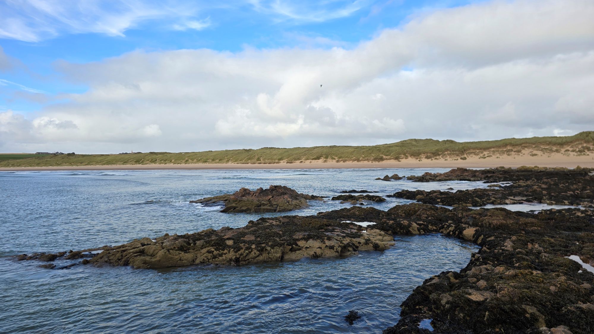 Cruden Bay's sandy beach