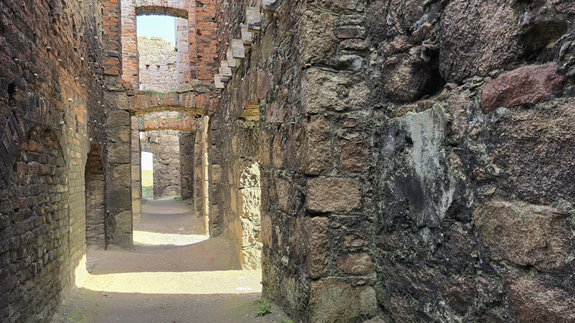 Corridor in Slains Castle