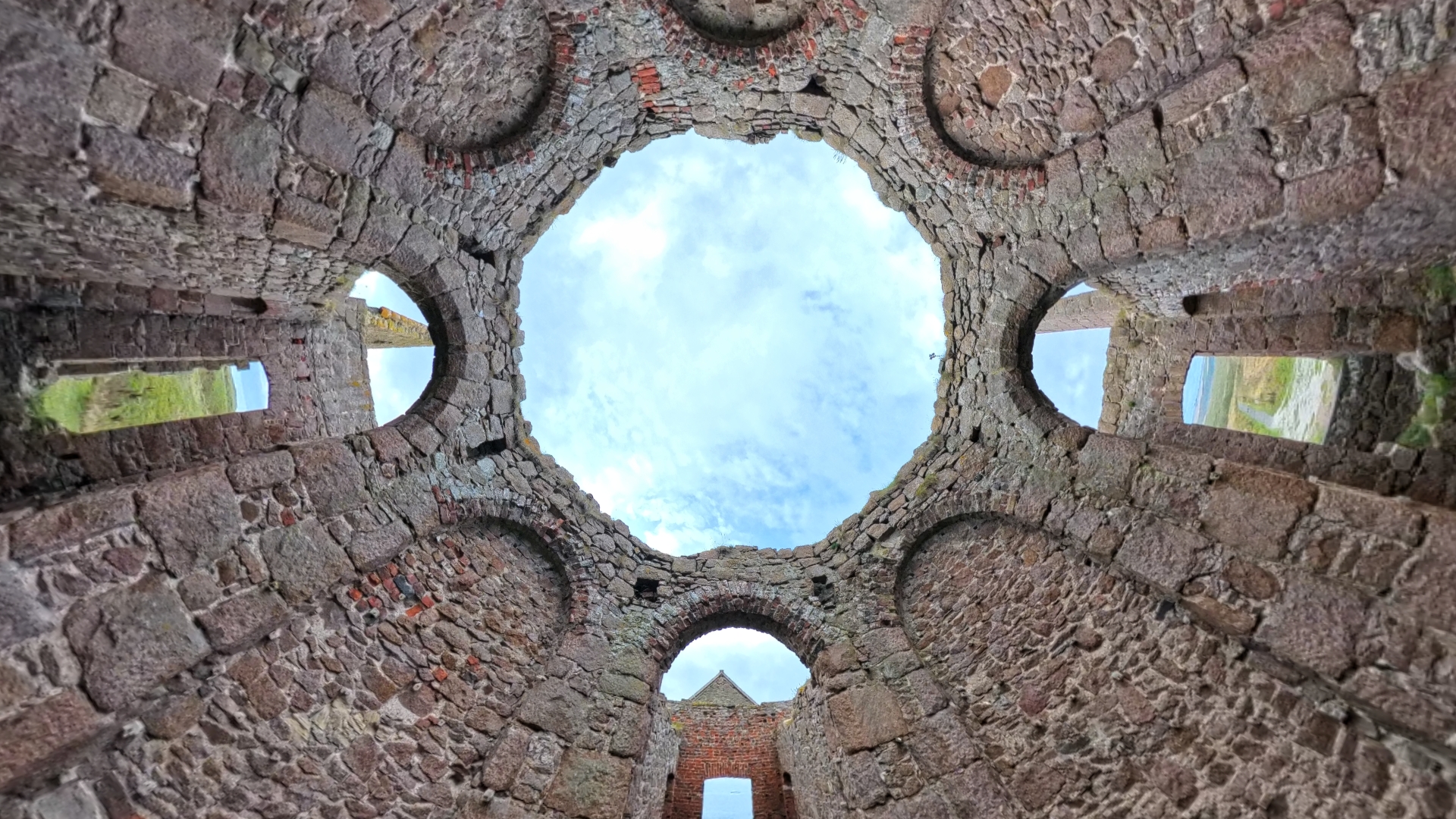 Octagonal Hall, Slains Castle